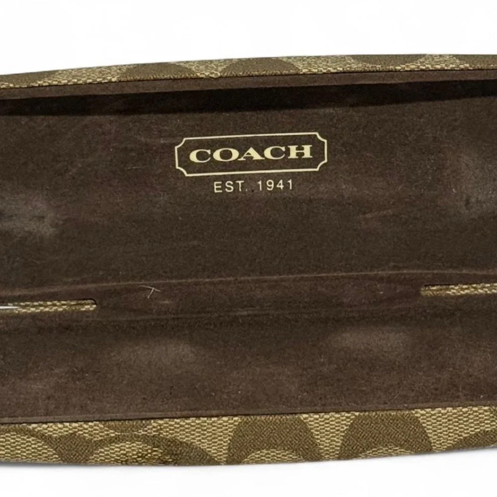 COACH hard shell glasses case